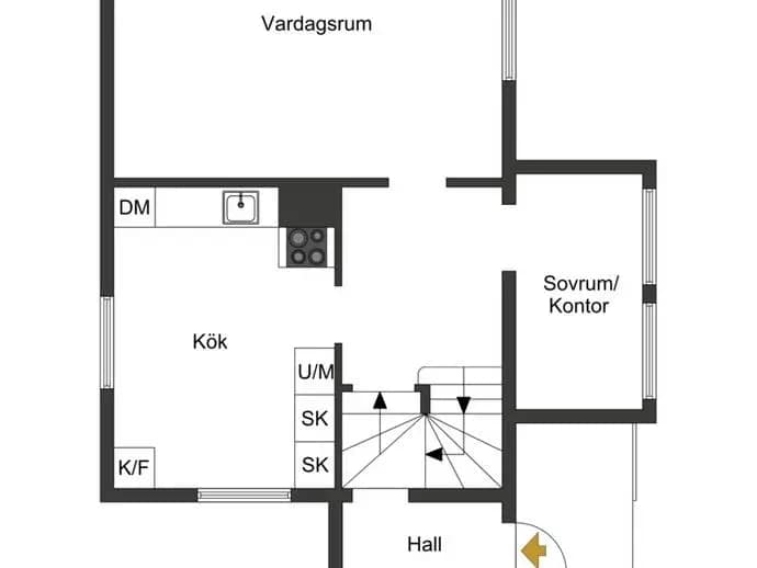 Planritning för Tryffelgatan 22B