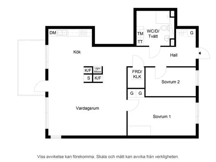 Planritning för Sadelvägen 1