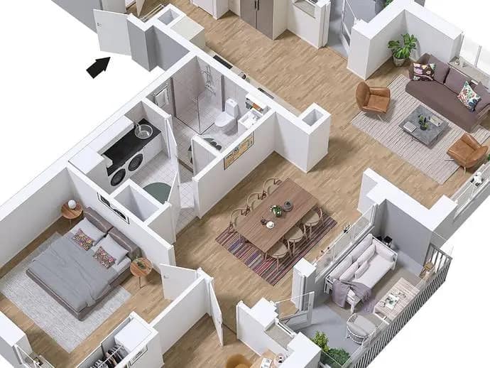 Planritning för Regementsgatan 12