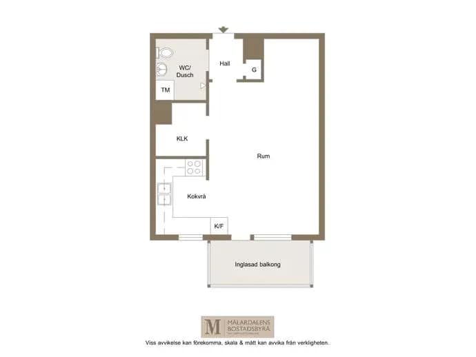 Floor plan for Gränsgatan 37B