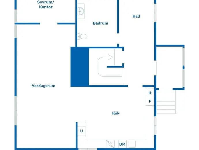 Floor plan for Galléengatan 44