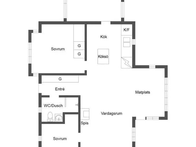 Planritning för Sågvägen 8