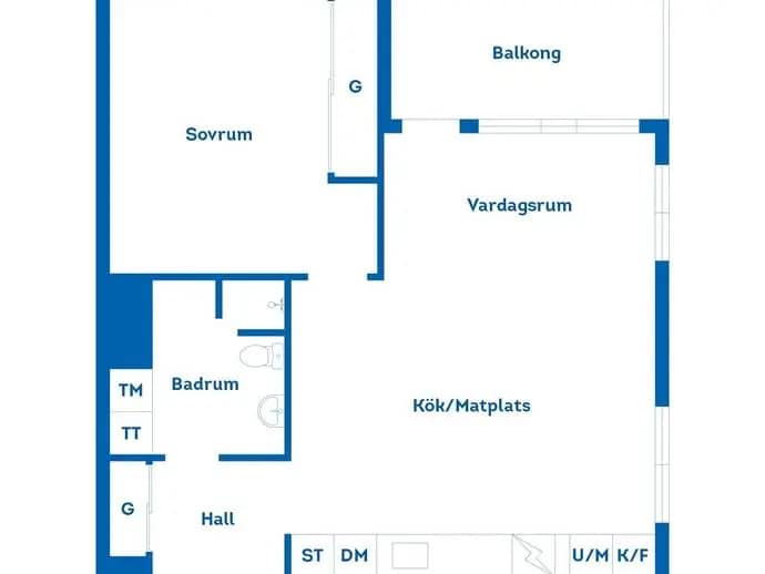 Planritning för Strimlusevägen 31