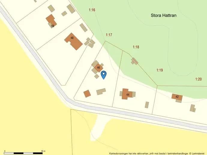 Planritning för Hattranvägen 46