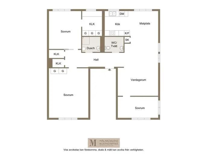 Floor plan for Vretlundsgatan 7B