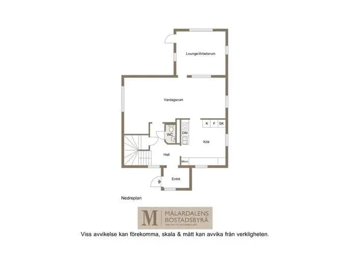 Floor plan for Borsöknavägen 18