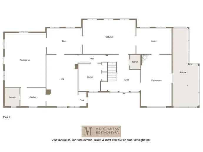 Floor plan for Rosenforsvägen 1
