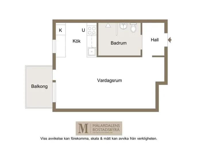 Floor plan for Vasbergsgatan 10