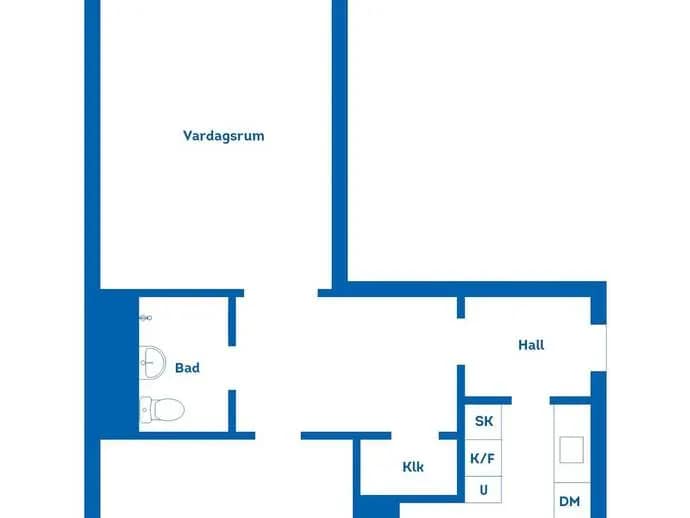 Floor plan for Carlavägen 33B