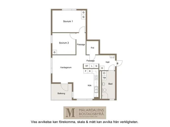 Floor plan for Eskilsgatan 85