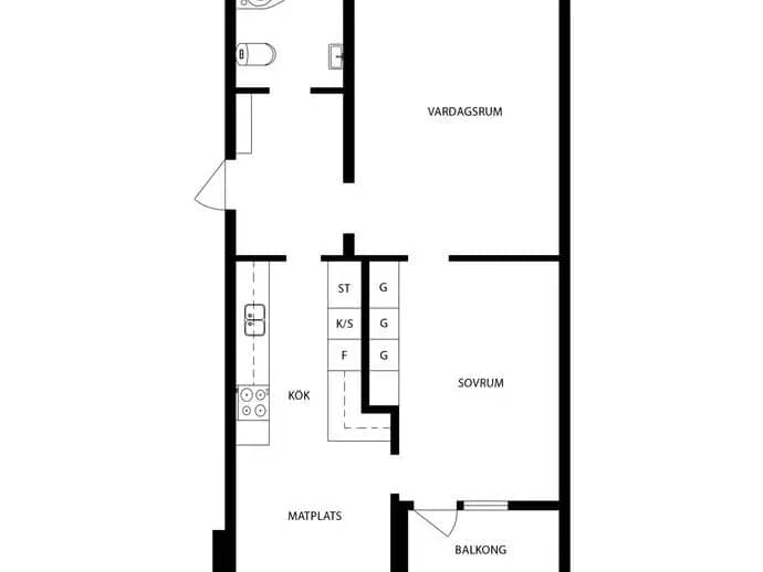Planritning för Oppeby Gård 65