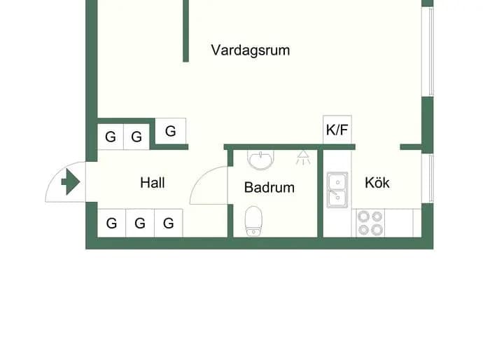 Floor plan for Esplanaden 34
