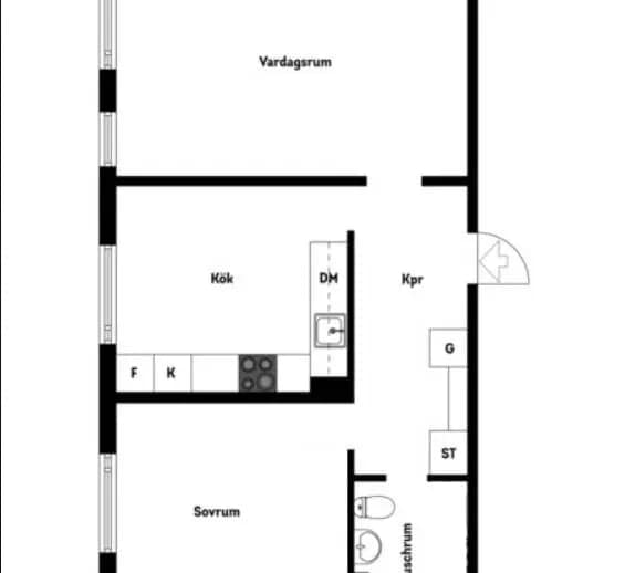 Planritning för Brandkärrsvägen 140