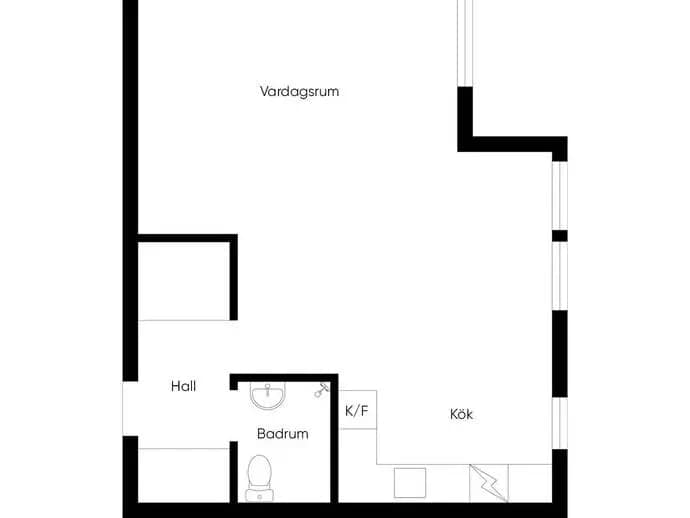 Planritning för Fiskaregatan 4b