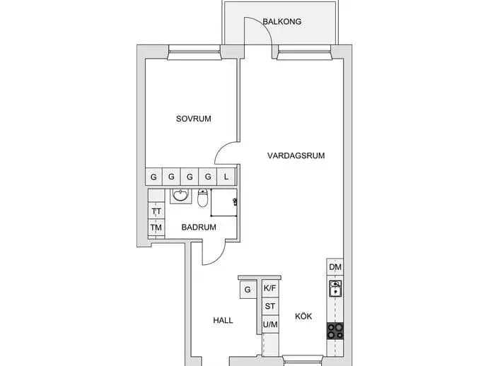 Floor plan for Rudavägen 11