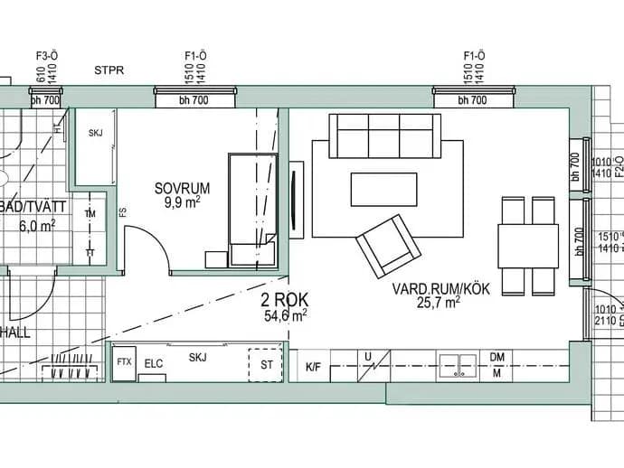 Floor plan for Trombonvägen 15