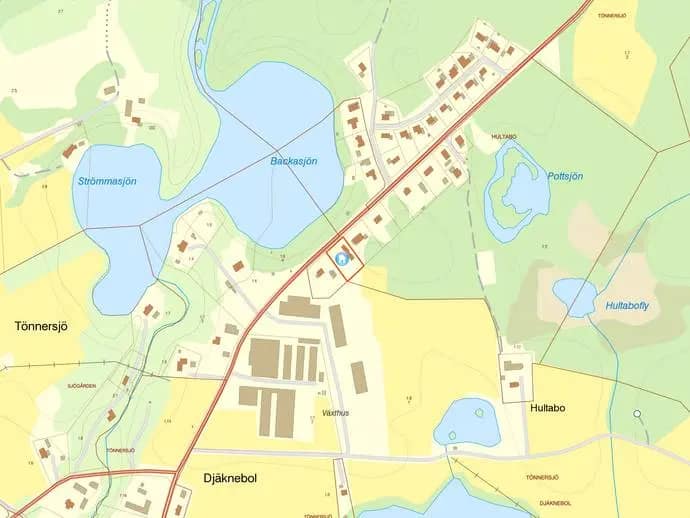 Floor plan for Tönnersjö Hultabo 472B