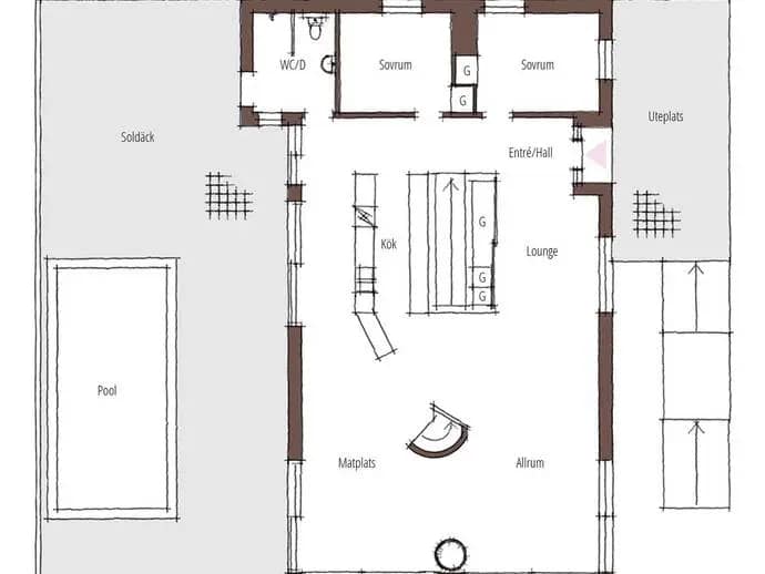 Floor plan for Erlandsliden 15A