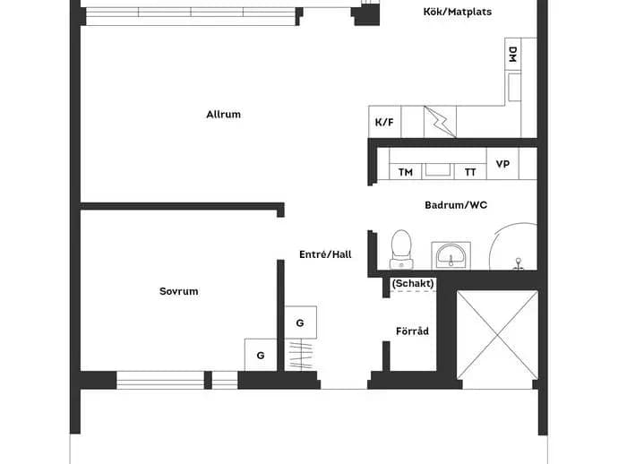 Planritning för Sibyllavägen 64