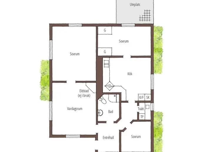 Floor plan for Wallbergsgatan 9