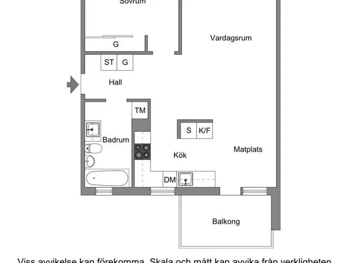 Planritning för Pålsbovägen 4