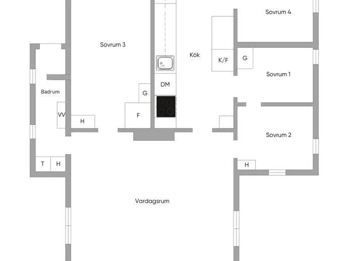 Planritning för Tylövägen 19