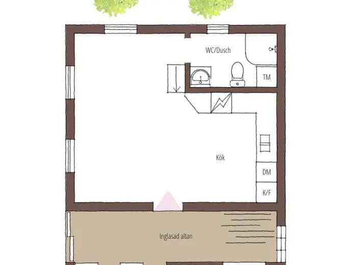 Floor plan for Johannistorp 23