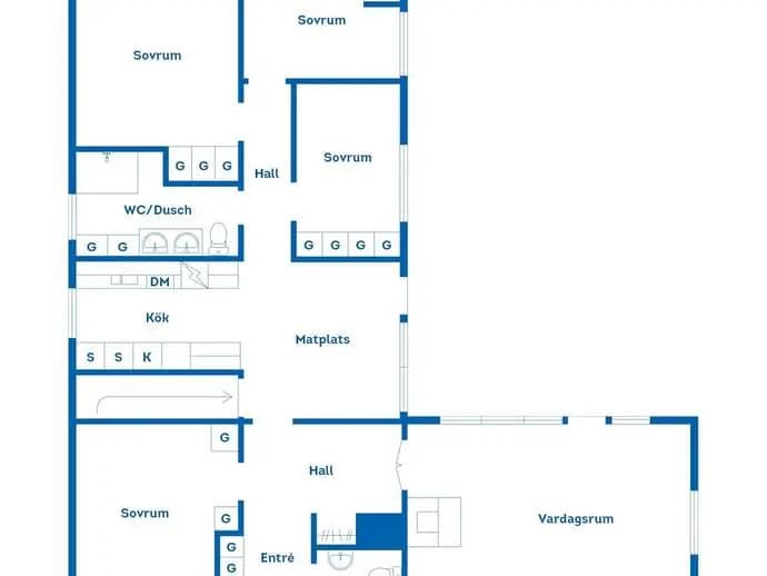 Floor plan for Viklundsvägen 19