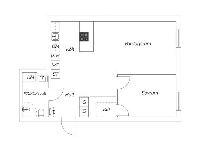 Planritning för Västra torggatan 8