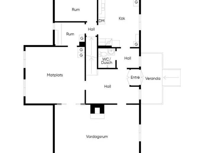 Planritning för Åmbergsvägen 9 A-G, 11