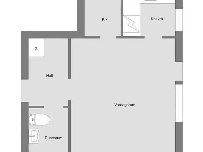 Floor plan for Drevstagatan 49B