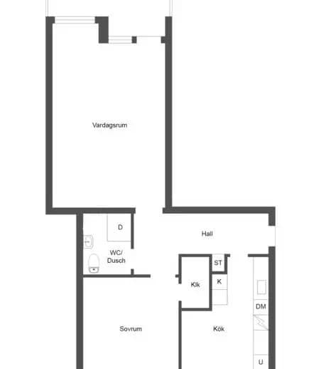 Floor plan for Myrgatan 23A