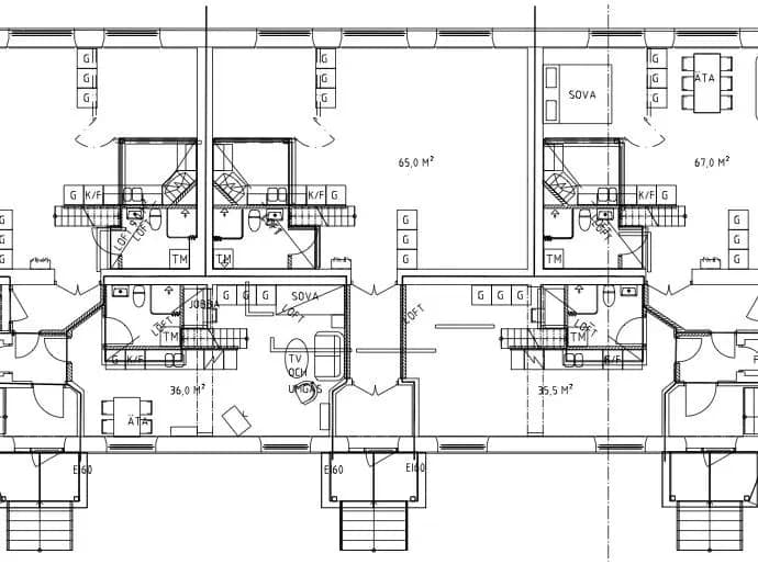 Floor plan for Tiskbergsvägen 40 - 42
