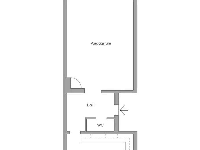 Planritning för Styrsjöbo Styrsjöbovägen 50