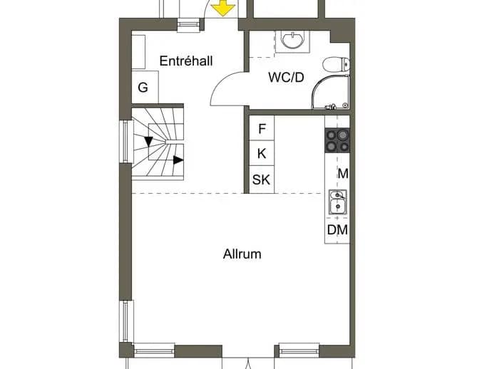 Planritning för Sjöblicksgattu 15