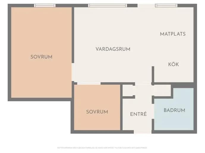 Planritning för Fjällhotellet 223 - Vecka 6