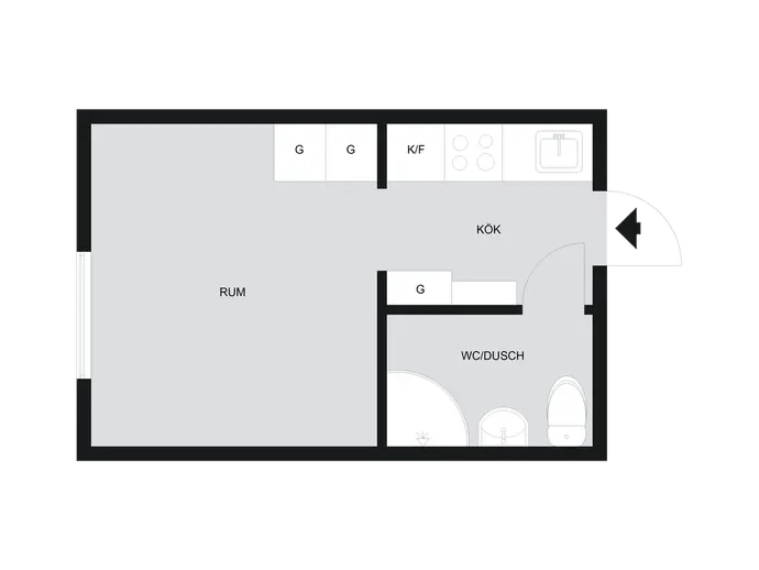 Planritning för Bragegatan 14
