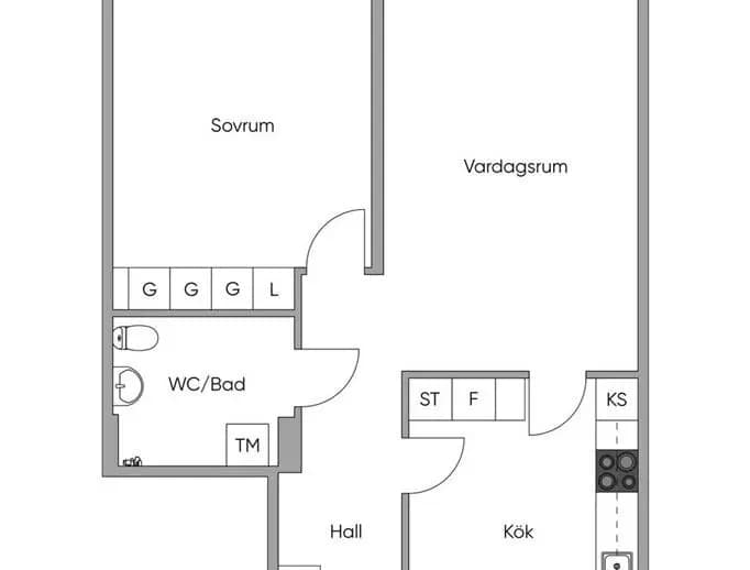 Planritning för Wallingatan 9
