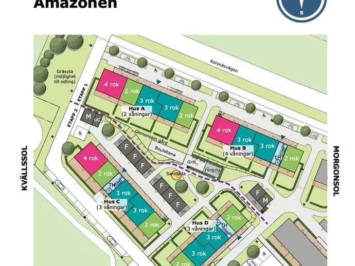 Floor plan for Hälsinggårdsvägen 29D
