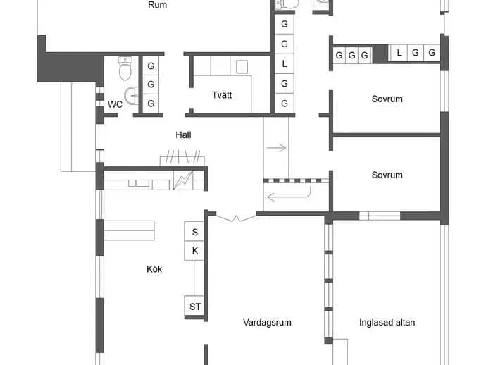 Planritning för Skålmyrsvägen 28
