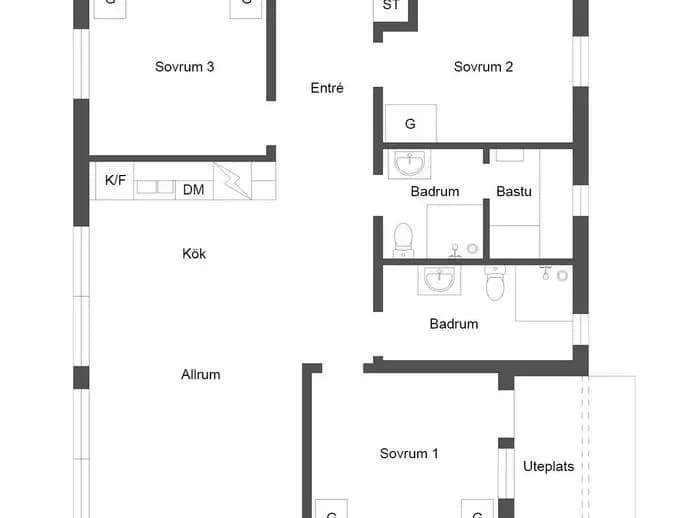 Floor plan for Ranchen Lodge 306C