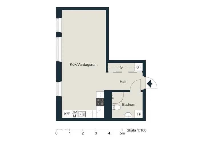 Floor plan for Bergagårdsvägen 14
