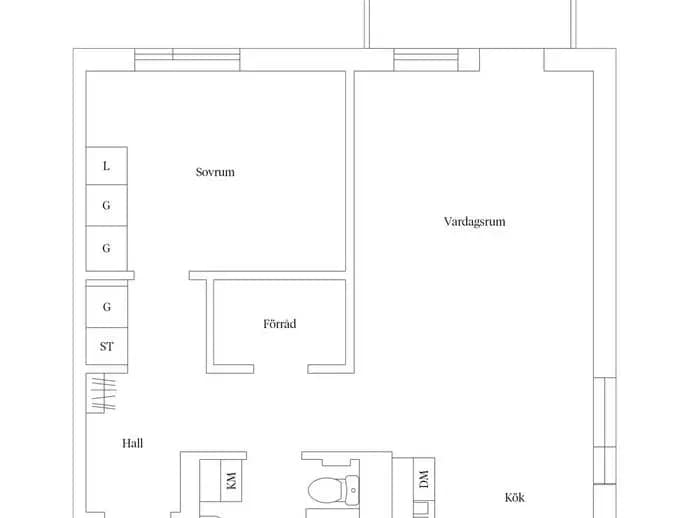 Floor plan for Stamvägen 33