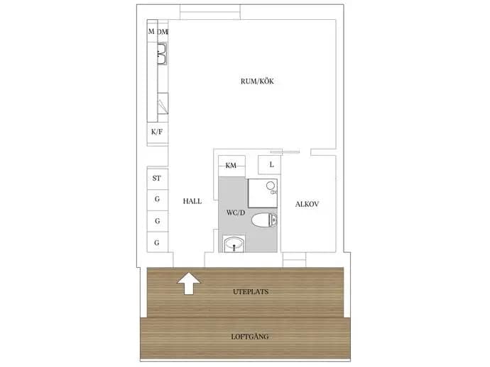 Floor plan for Erik Dahlbergs väg 29