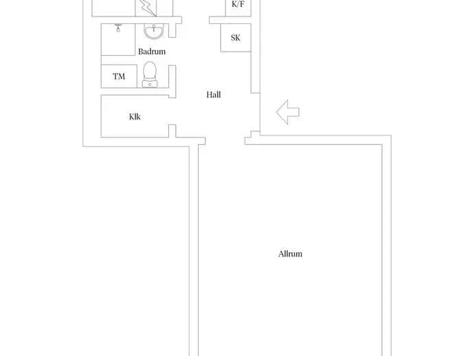 Floor plan for Stensbergsvägen 40B
