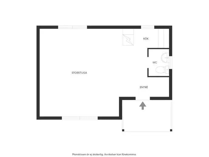 Floor plan for Povels väg 6