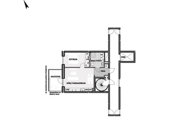 Floor plan for Jeanssongatan 11