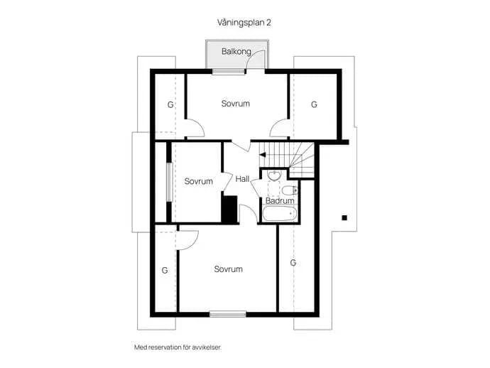 Floor plan for Norra Unnaryd 5