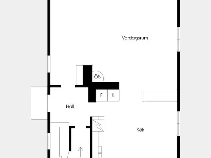 Planritning för Hakarpsvägen 29A