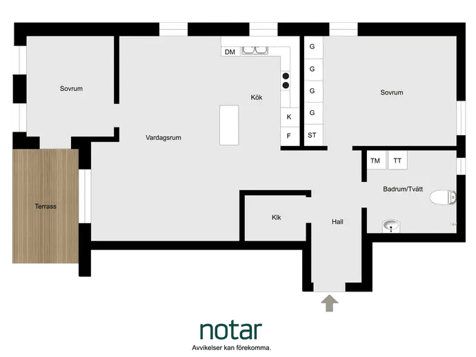 Floor plan for Sagogatan 8C